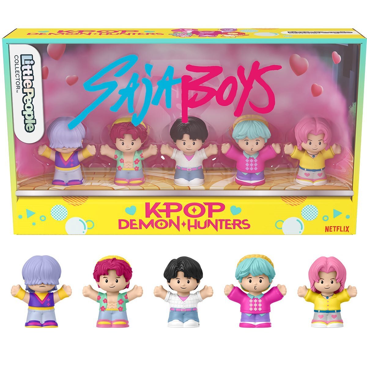 KPop Demon Hunters Saja Boys Little People Collector Figure Set