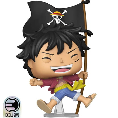 One Piece Monkey D. Luffy with Flag Funko Pop! #2214 - EE Excl