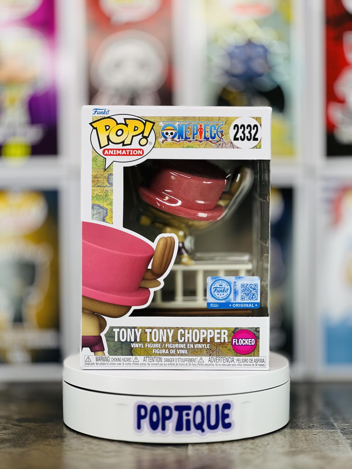 One Piece Tony Tony Chopper Flocked Funko Pop! #2332 - EE Excl