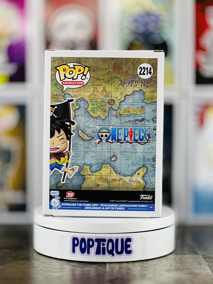 One Piece Monkey D. Luffy with Flag Funko Pop! #2214 - EE Excl