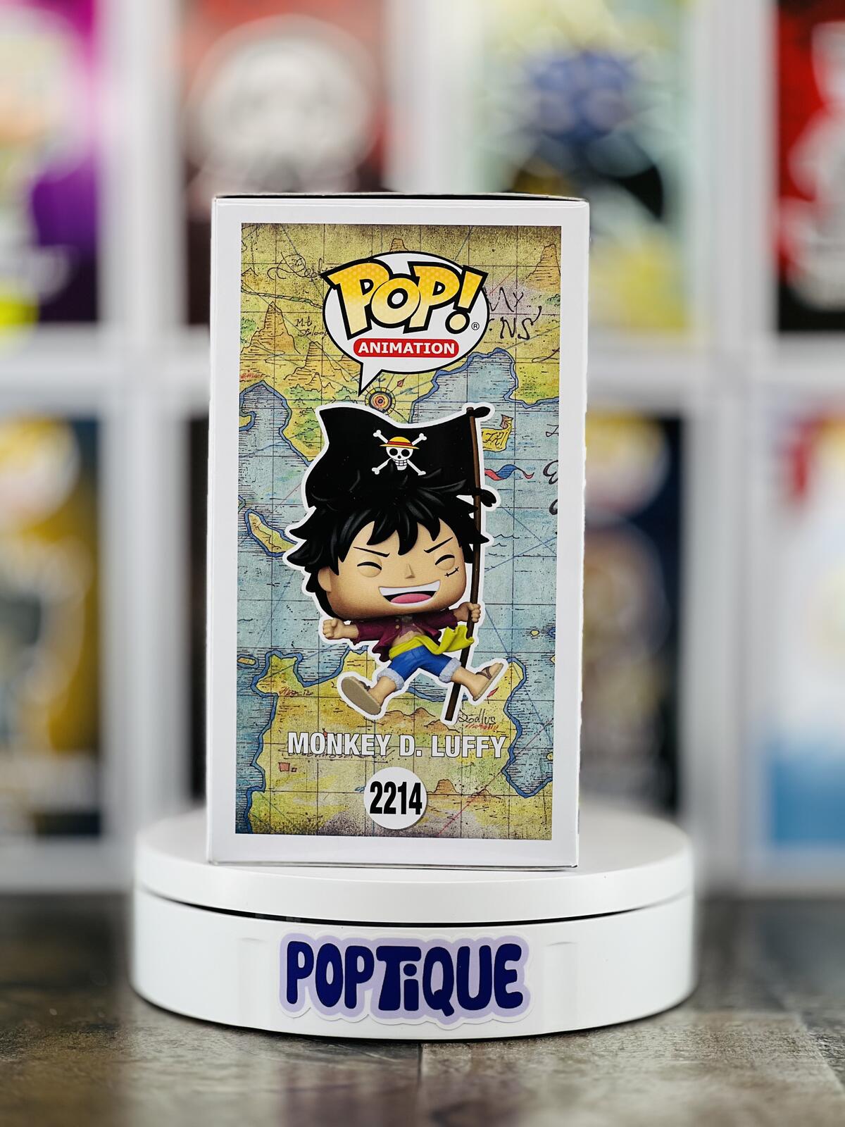One Piece Monkey D. Luffy with Flag Funko Pop! #2214 - EE Excl