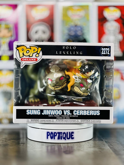 Solo Leveling Jinwoo Vs. Cerberus Deluxe Funko Pop! #2272