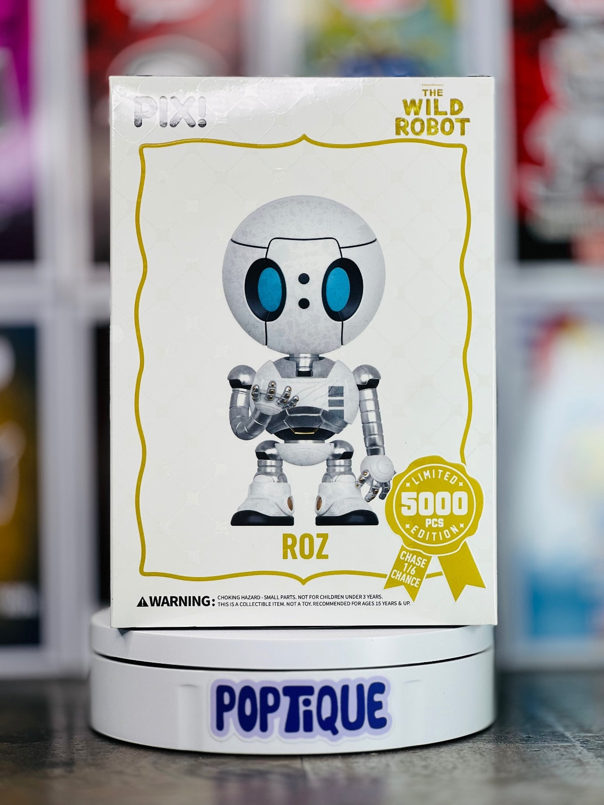 Thrilljoy The Wild Robot Pix! Roz Collectible Figure