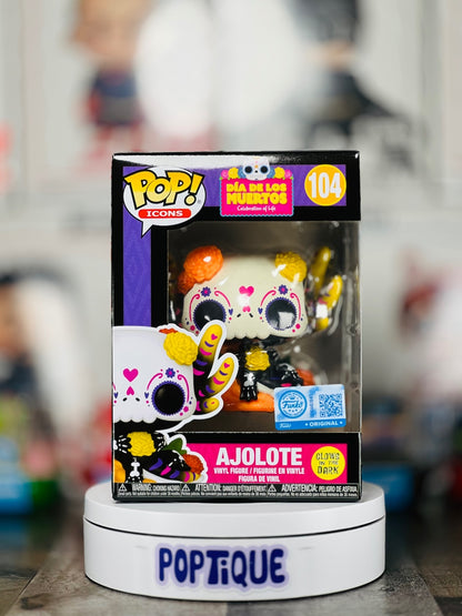 Dia De Los Muertos Ajolote Glow Funko Pop! #104 -