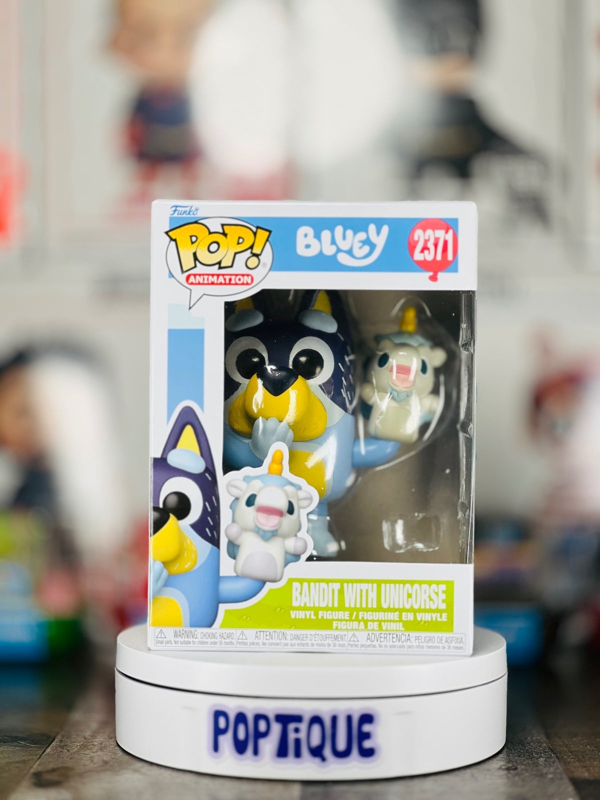 Bluey Bandit with Unicorse Funko Pop! #2371 - Specialty