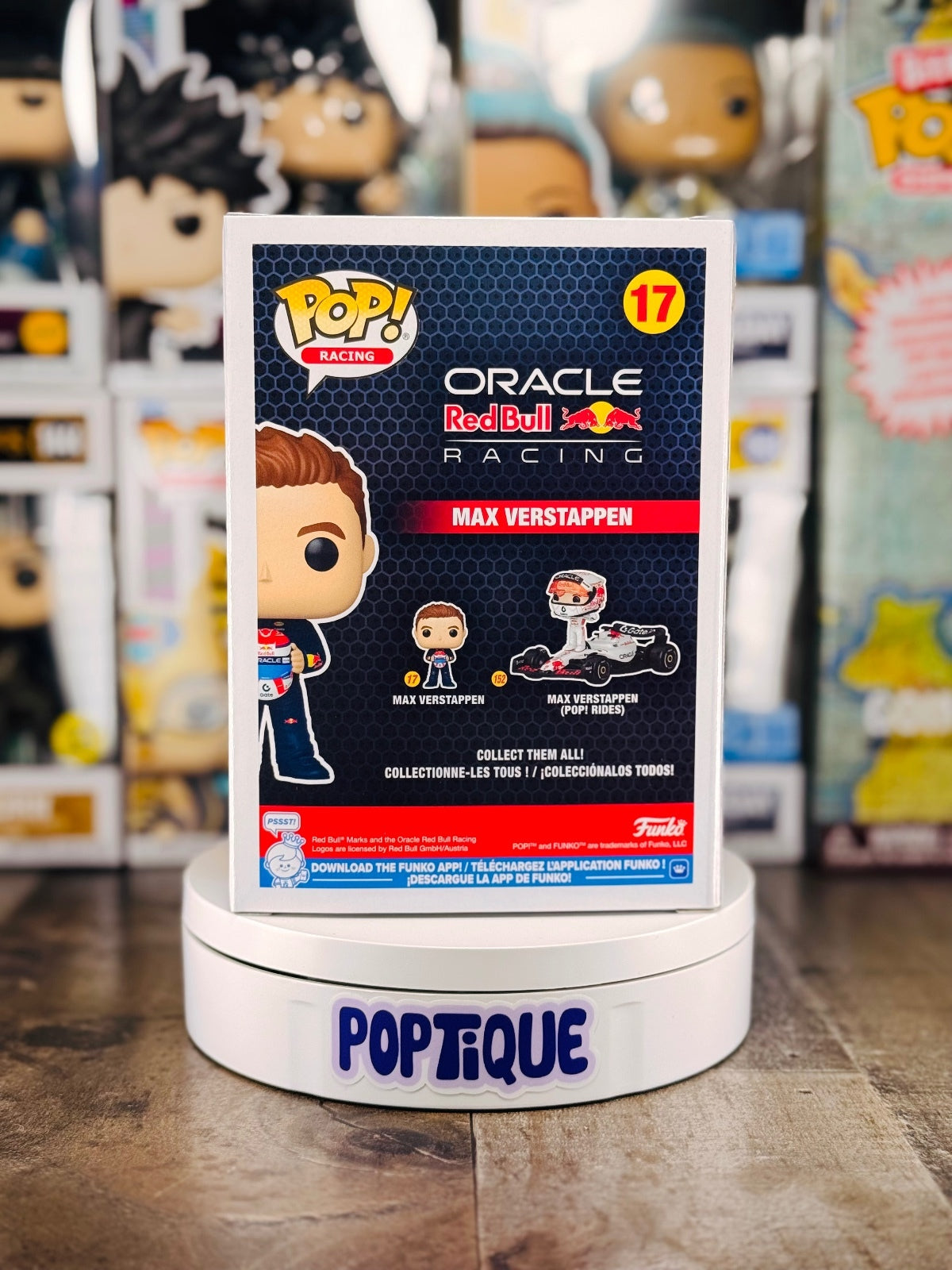 Formula 1 Red Bull Verstappen (Holding Helmet) Funko Pop! #17