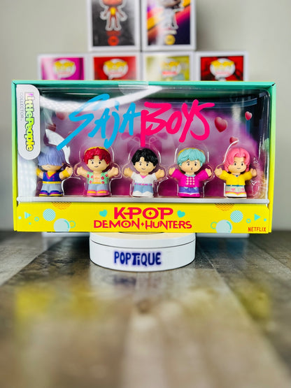 KPop Demon Hunters Saja Boys Little People Collector Figure Set