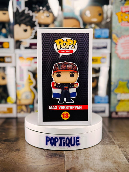 Formula 1 Red Bull Max Verstappen with Flag Funko Pop! #18 - EE Exclusive