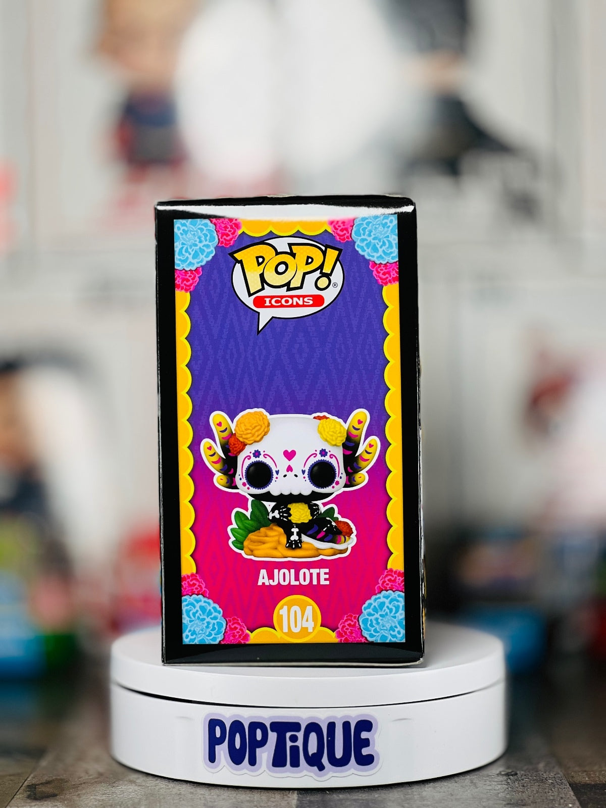 Dia De Los Muertos Ajolote Glow Funko Pop! #104 -