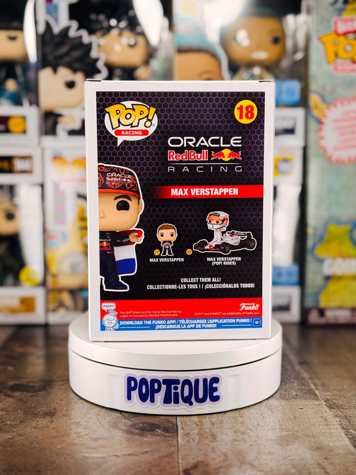 Formula 1 Red Bull Max Verstappen with Flag Funko Pop! #18 - EE Exclusive