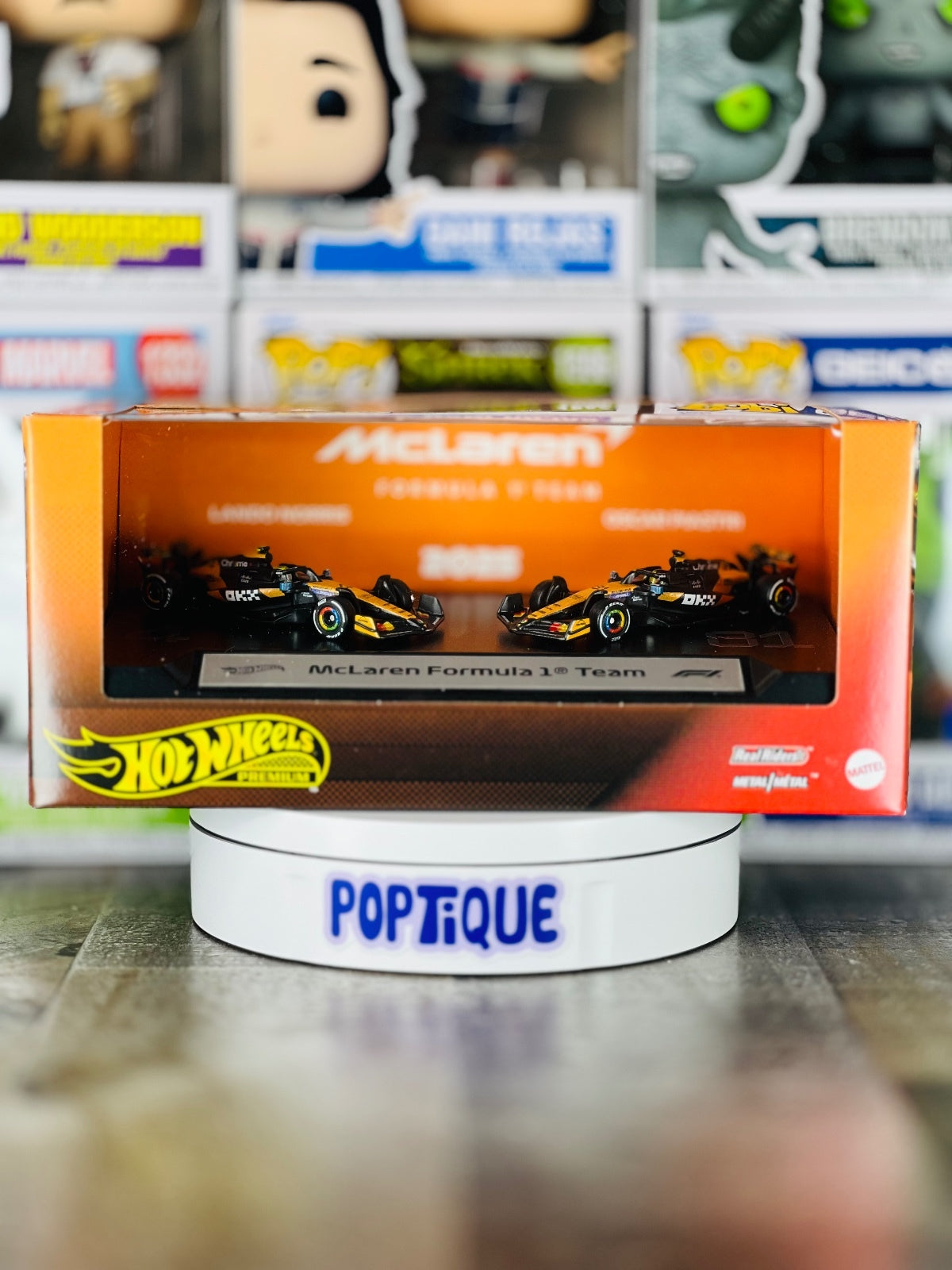 Hot Wheels Formula 1 McLaren Team 2-Pack Premium 1:64 Vehicle