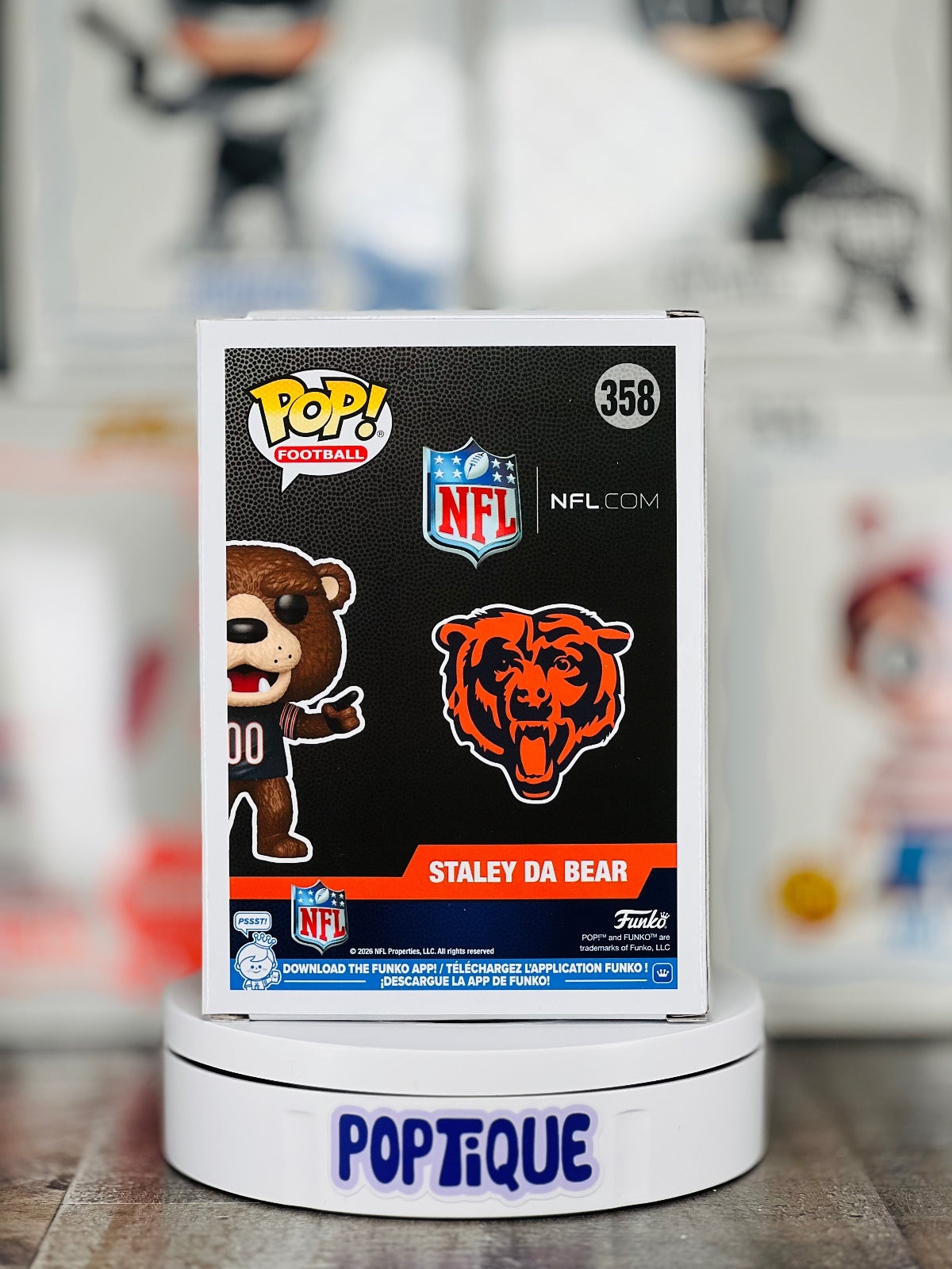 NFL Mascots Bears Staley Da Bear Funko Pop! #358